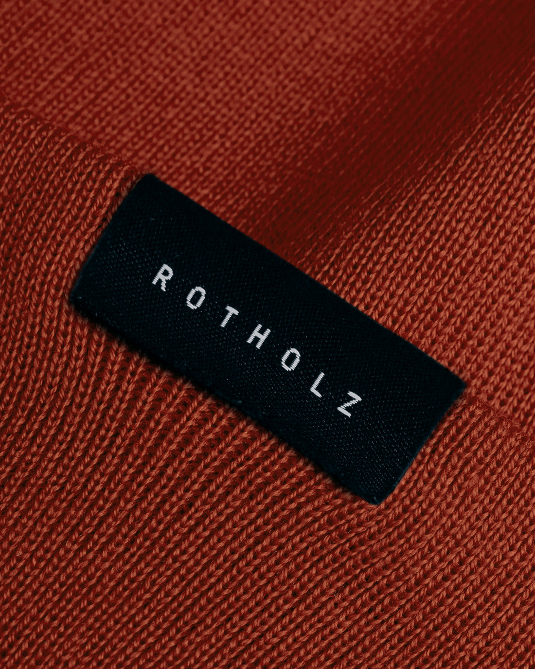 Klassische Mütze Merinowolle Fein - Rot