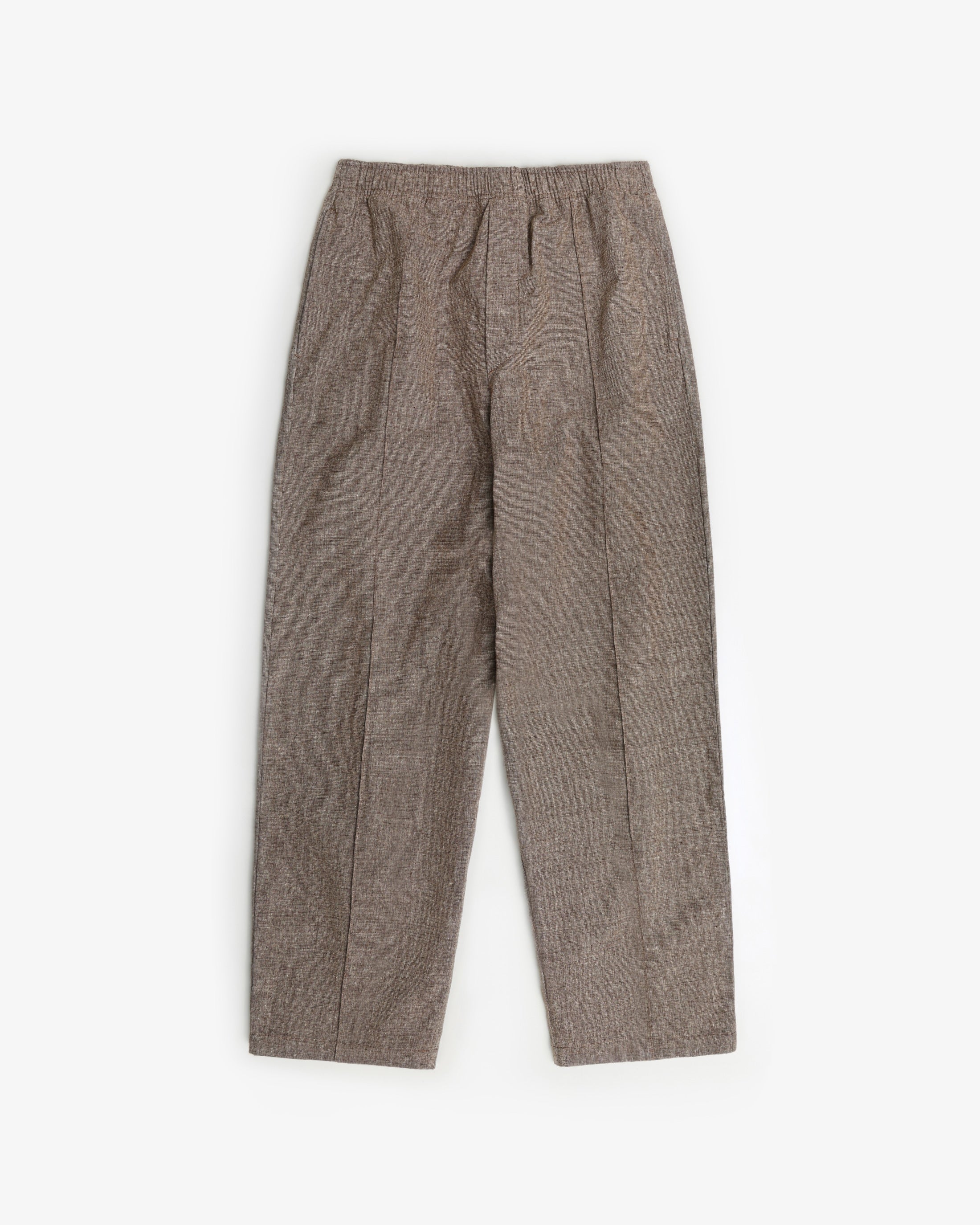 Weite Bundfaltenhose Bio Baumwolle - Canvas Braun
