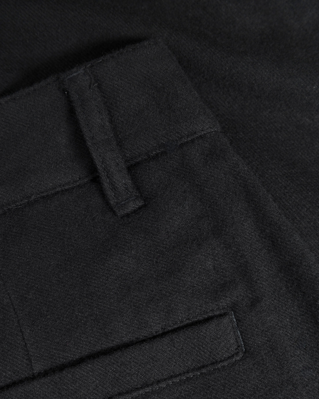 Flanell Hose Bio Baumwolle - Schwarz