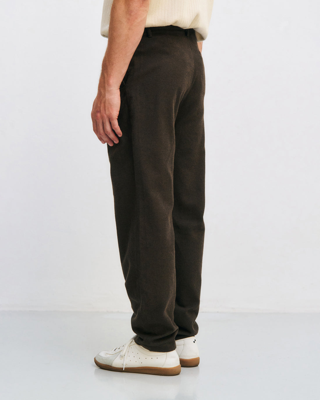 Flanell Hose Bio Baumwolle - Braun