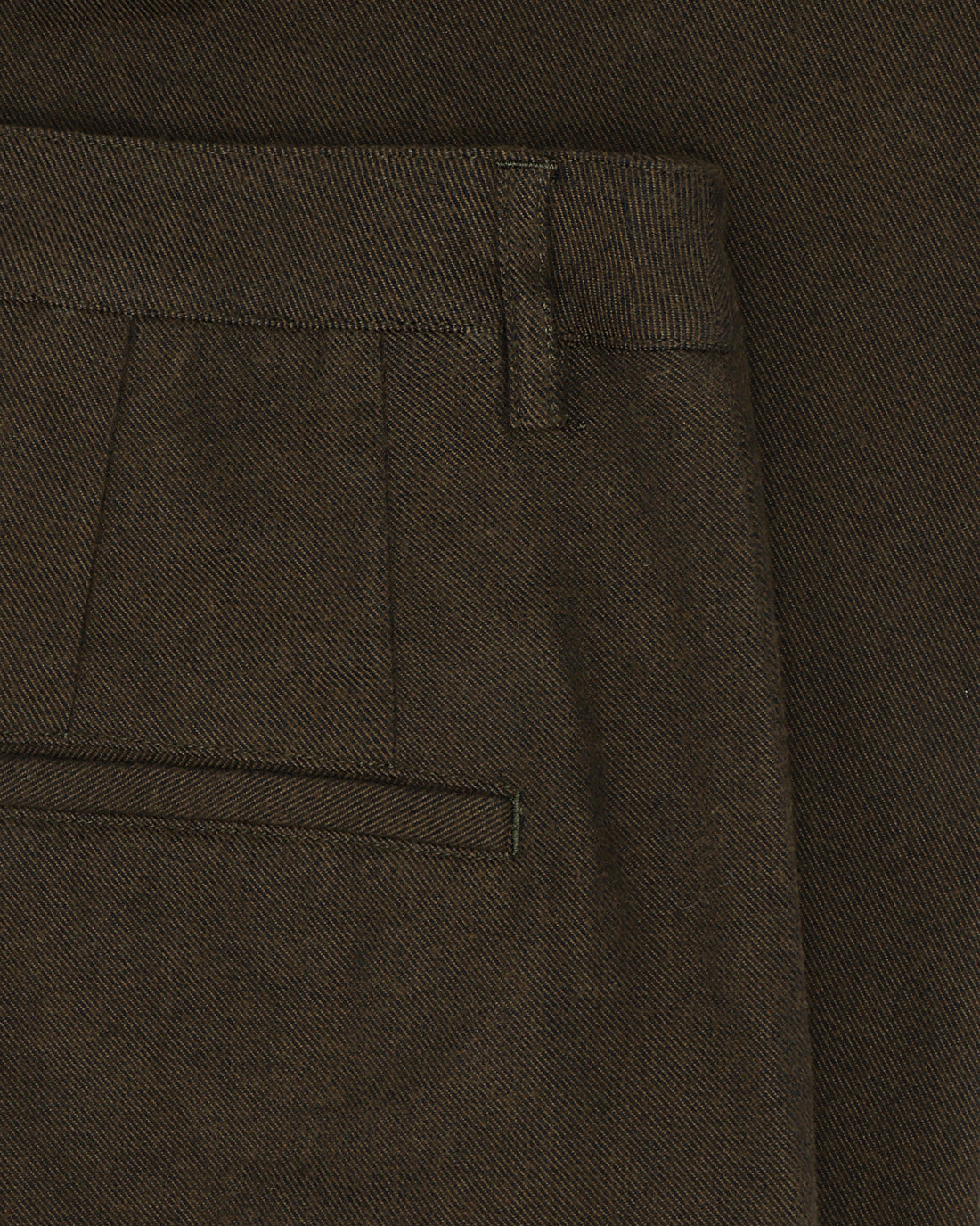 High Waist Flanell Hose Bio Baumwolle - Braun