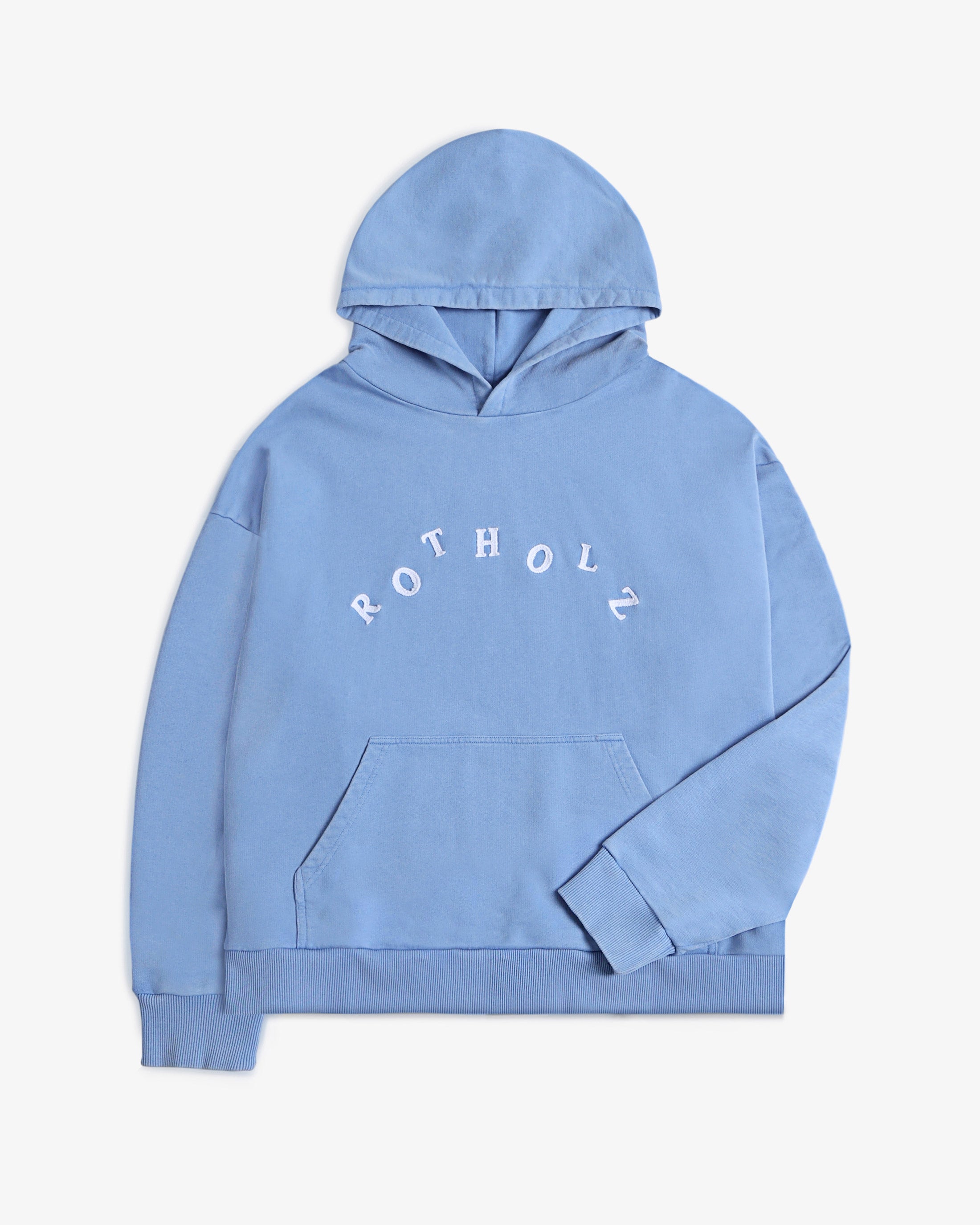 Logo Hoodie Bio Baumwolle - Hellblau