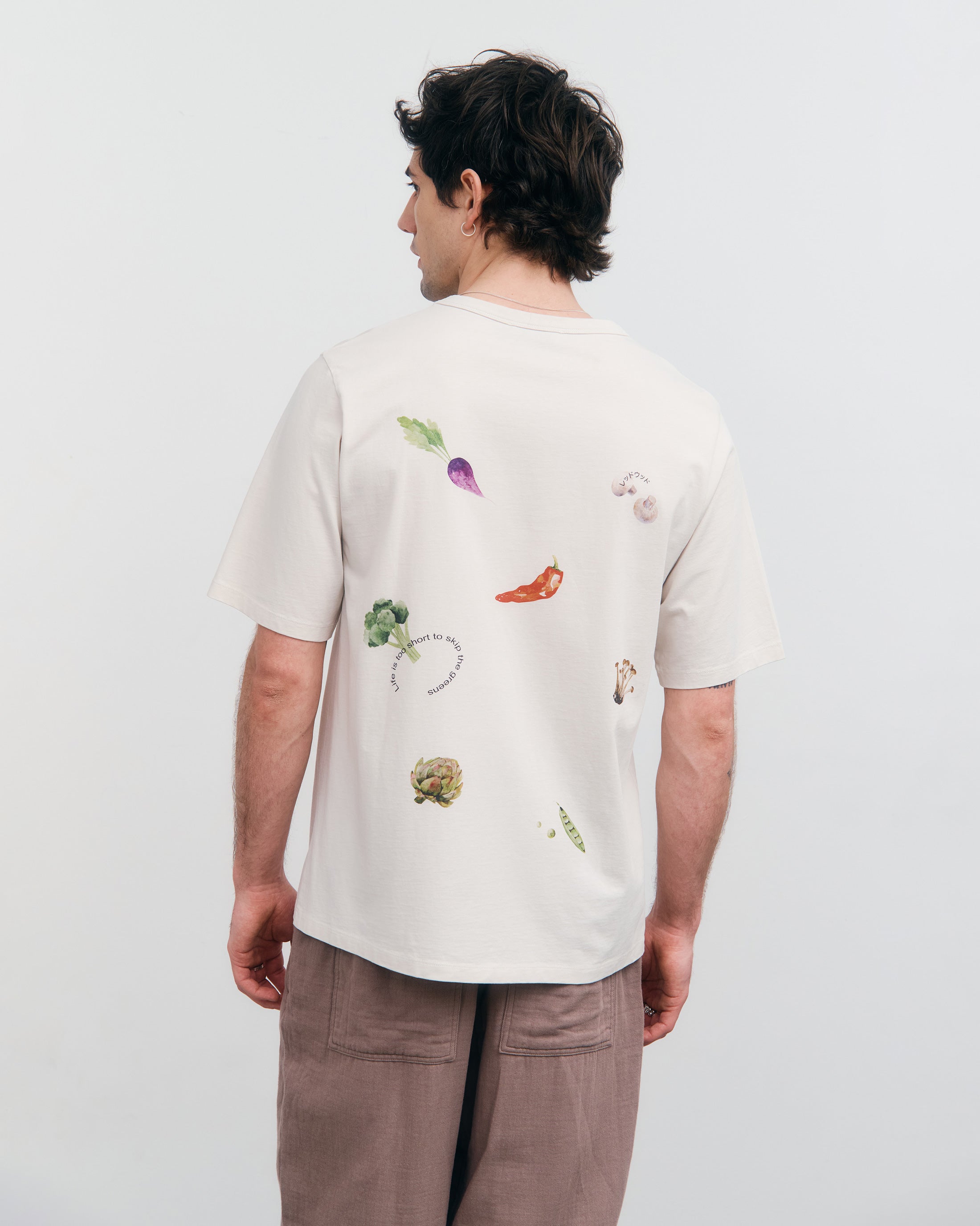 Veggie T-Shirt Bio Baumwolle - Weiß