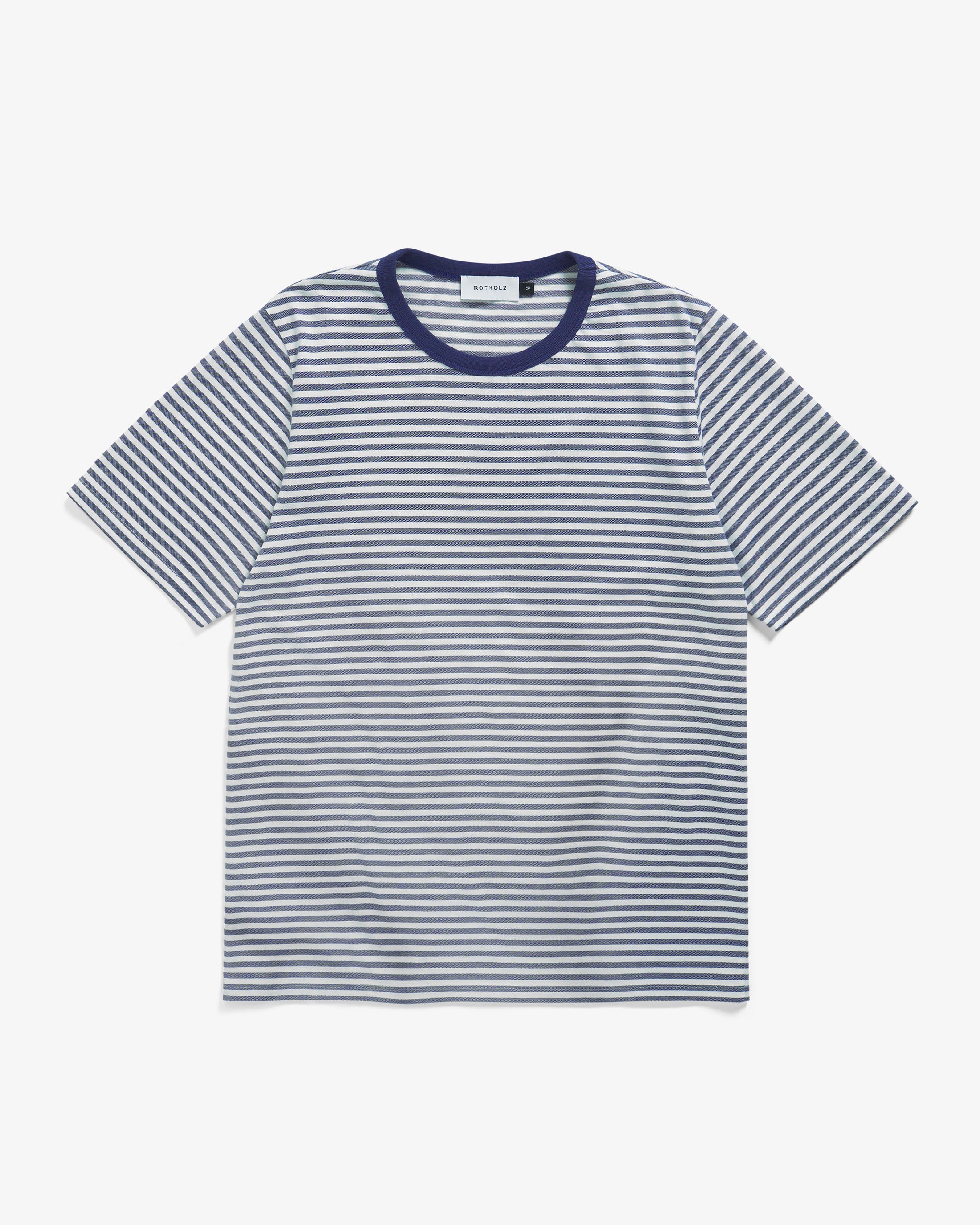 Gestreiftes T-Shirt Bio Baumwolle - Blau