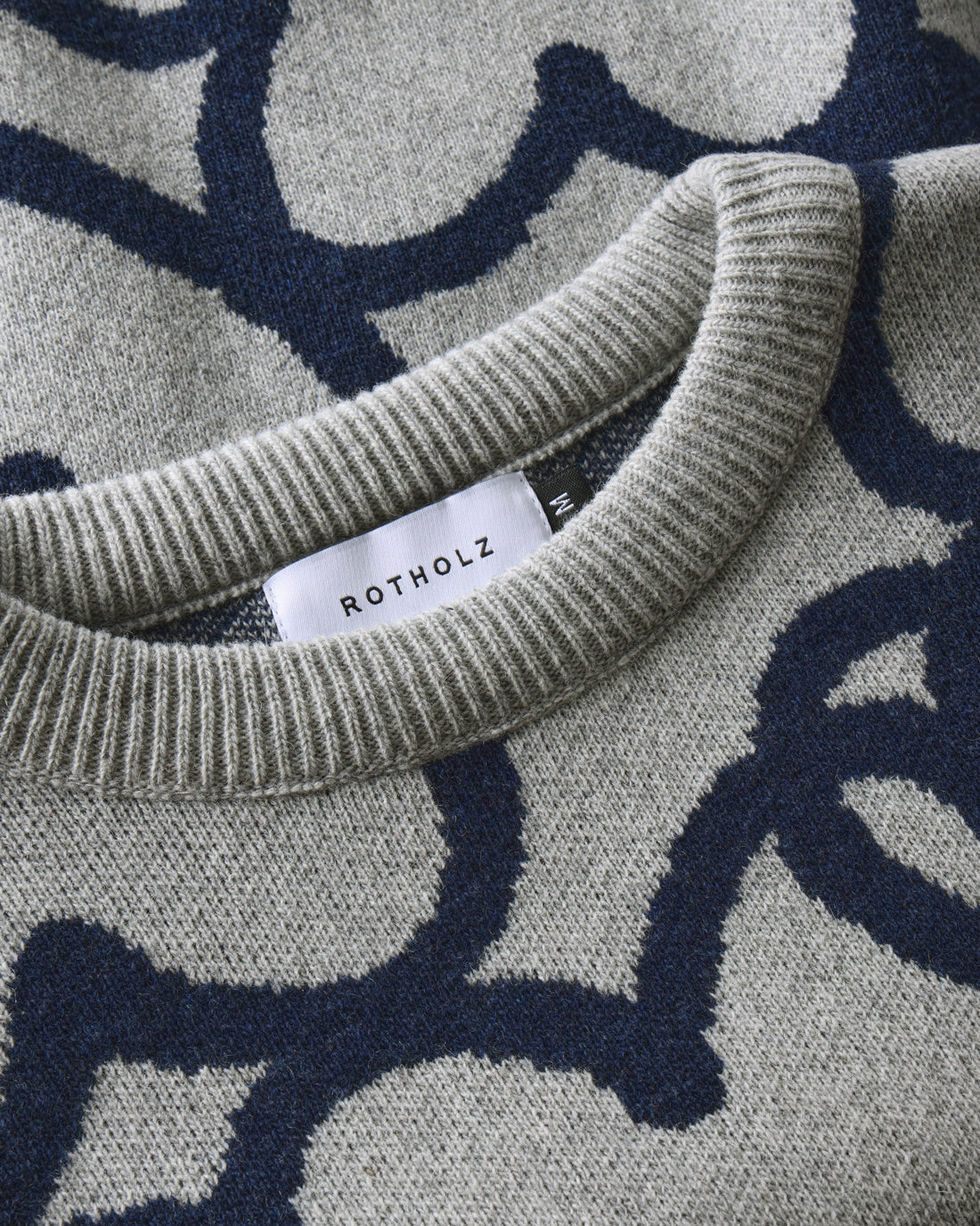 Affection Strick Sweatshirt Recycelte Wolle - Hellgrau