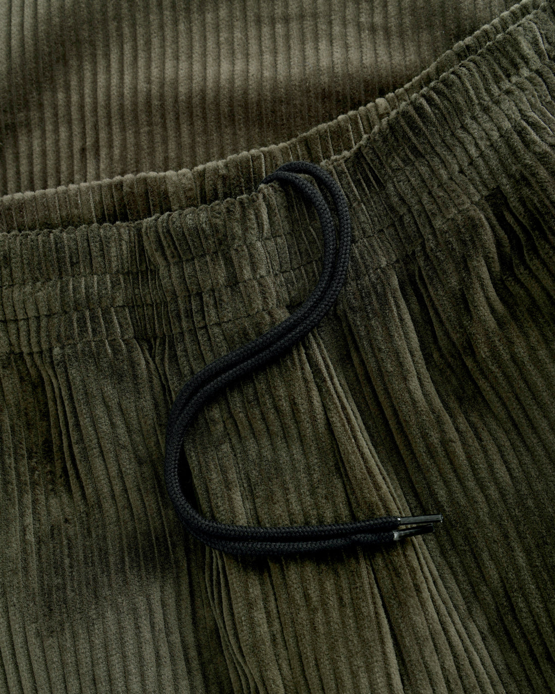 Weite Cord Hose Bio Baumwolle - Dunkelgrün