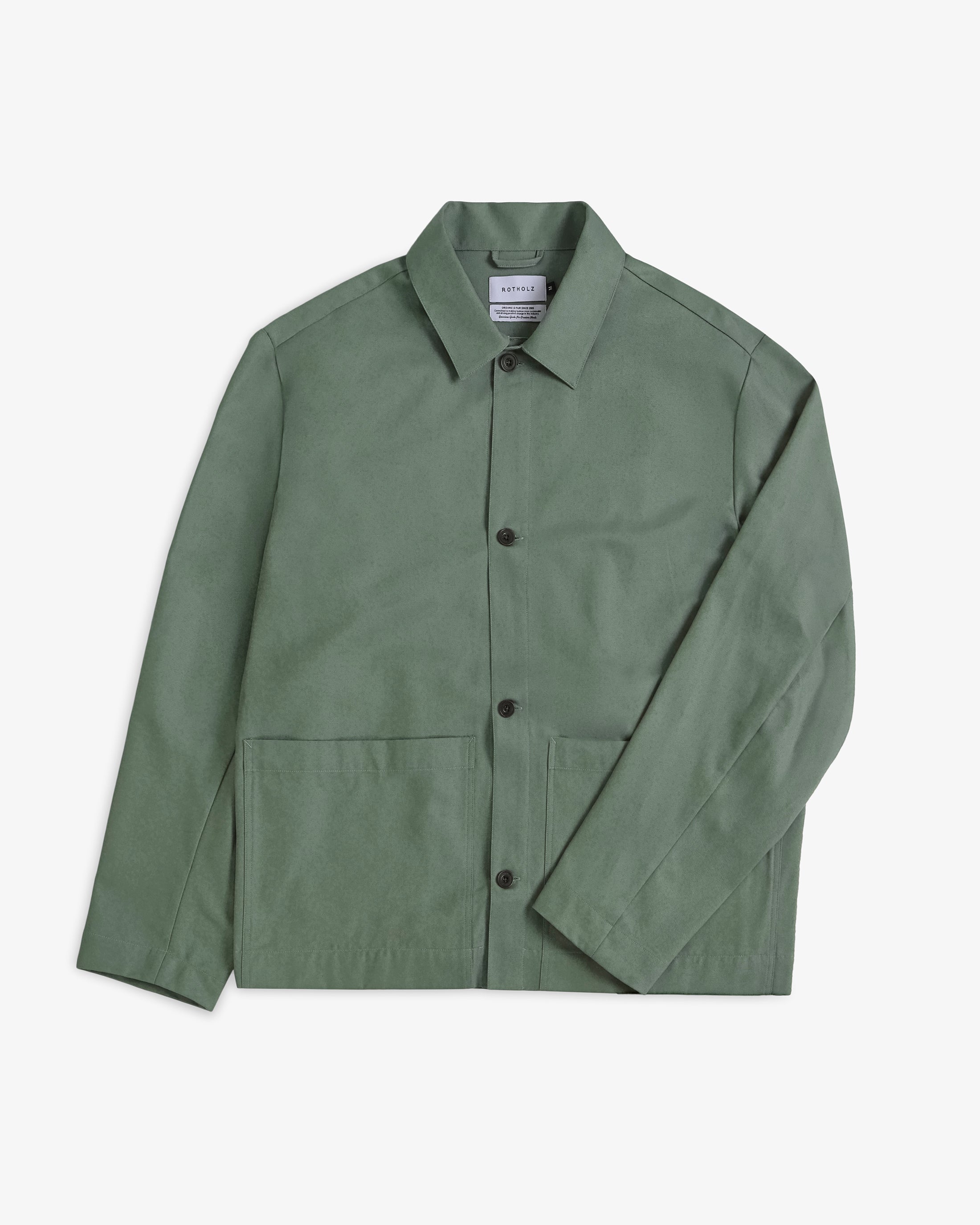 Leichte Workwear Jacke Bio Baumwolle - Grün