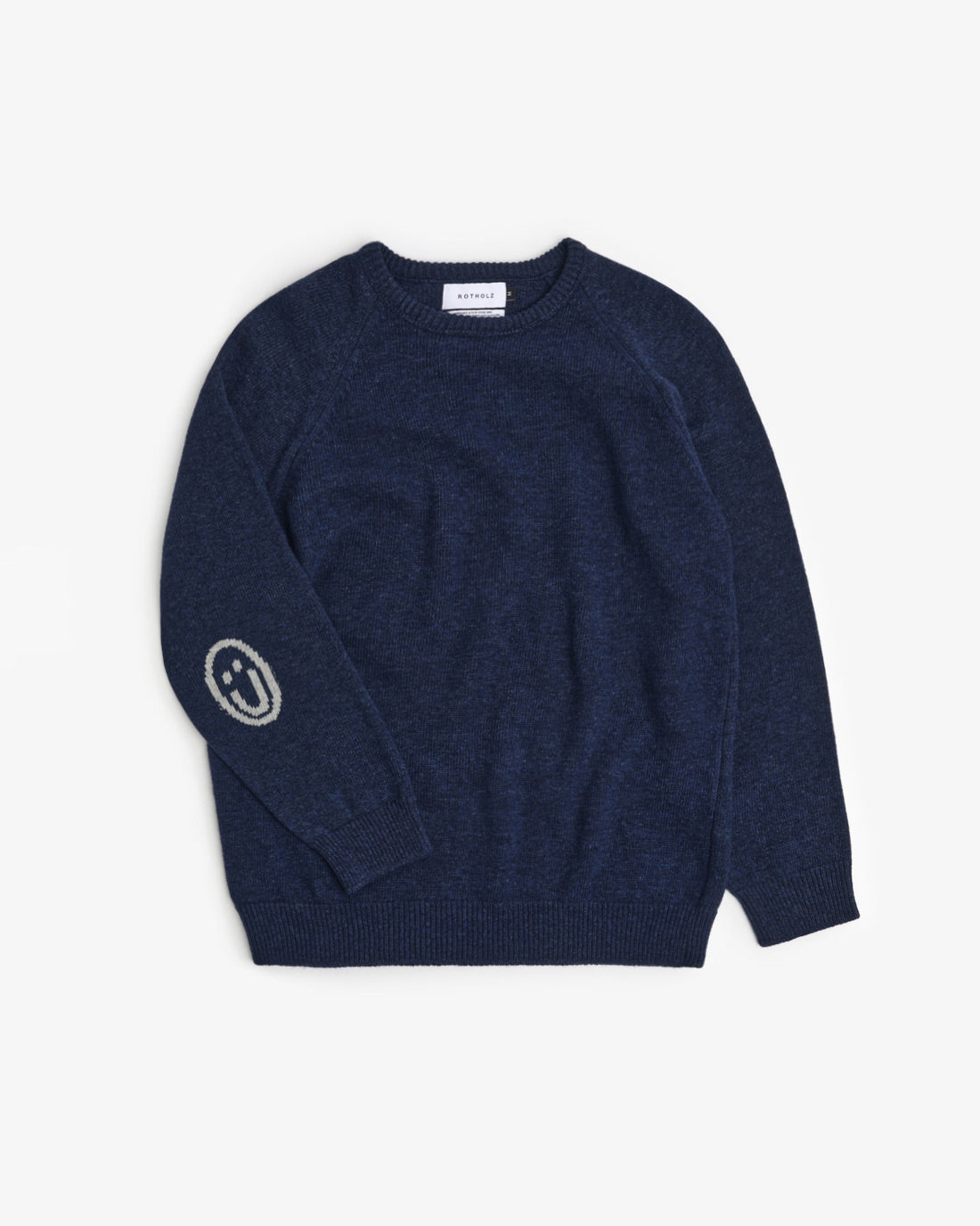 Smiling Strickpullover Recycelte Wolle - Dunkelblau